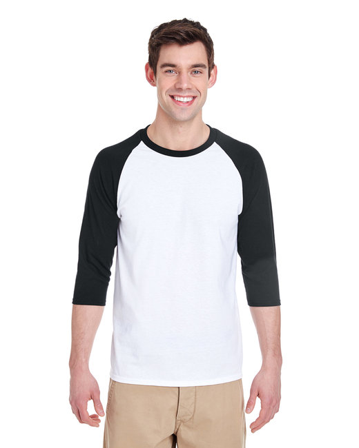 g570 Adult Heavy Cotton¿ 3/4-Raglan Sleeve T-Shirt