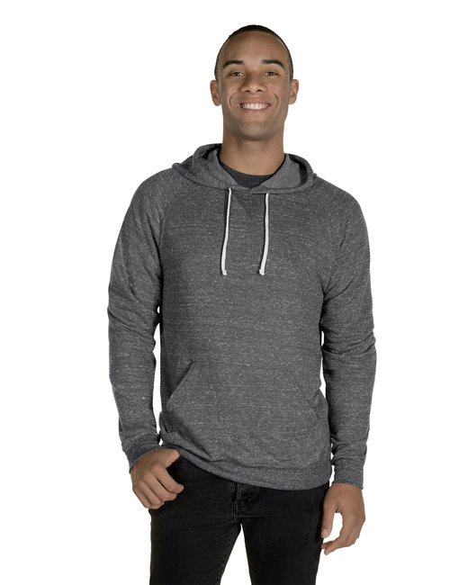 90MR Adult Snow Heather Raglan Hooded Sweatshirt
