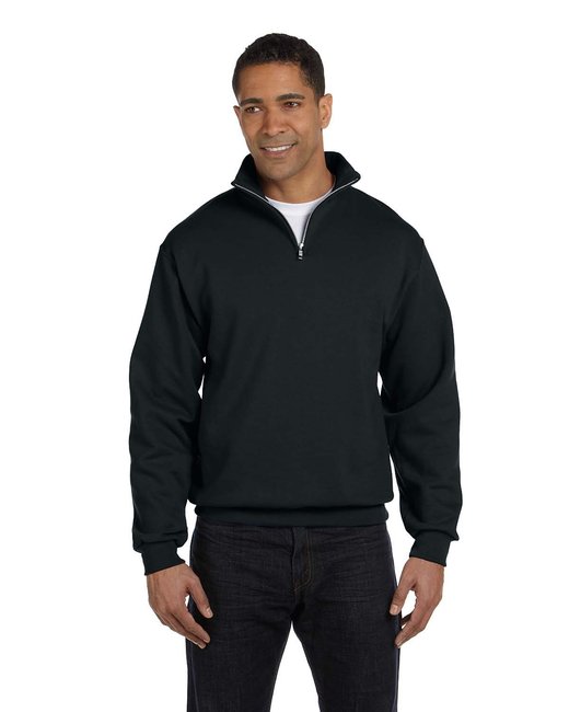 995M Adult NuBlend® Quarter-Zip Cadet Collar Sweatshirt