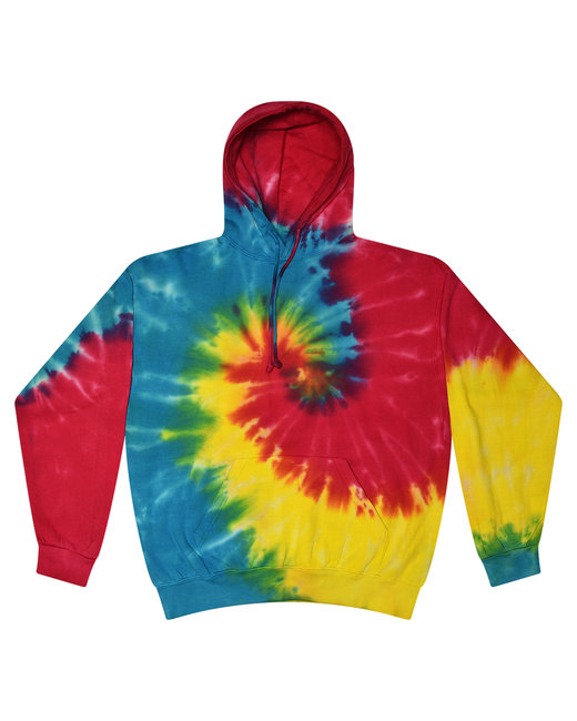 CD877 Adult Tie-Dyed Pullover Hooded Sweatshirt