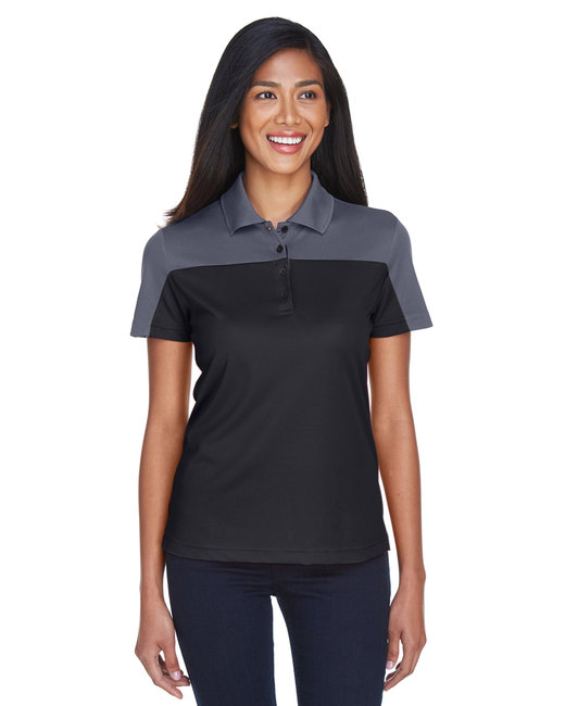 CE101W Ladies' Balance Colorblock Performance Piqué Polo