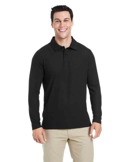 CE112L Men's Fusion ChromaSoft¿ Long-Sleeve Piquée Polo