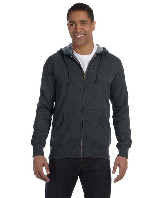 EC5680 Men's Organic/Recycled Heathered Full-Zip Hooded Sweatshirt