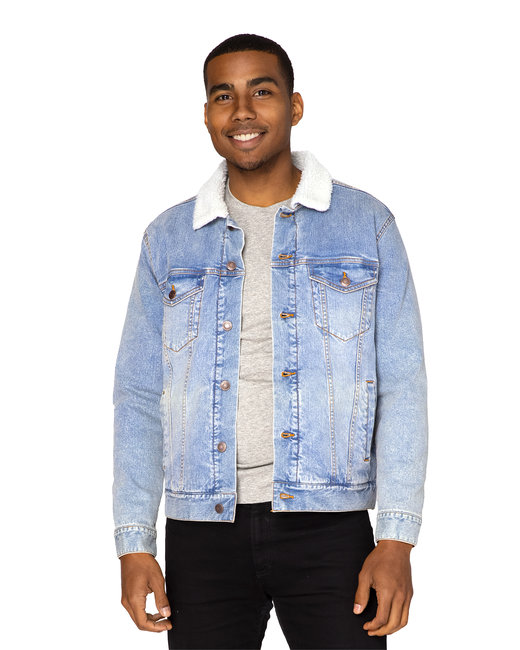 372J Unisex Sherpa-Lined Denim Jacket