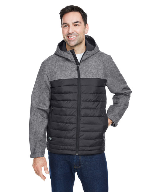 5324 Men's Pinnacle Puffer Body Softshell Hooded Jacket