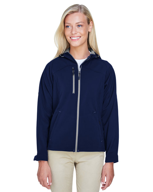 78166 Ladies' Prospect Two-Layer Fleece Bonded Soft Shell Hooded Jacket