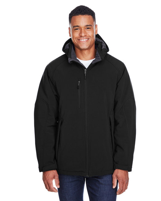 88159 Men's Glacier Insulated Three-Layer Fleece Bonded Soft Shell Jacket with Detachable Hood