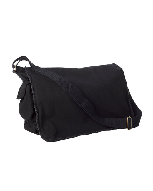 1908 Pigment-Dyed Raw-Edge Messenger Bag