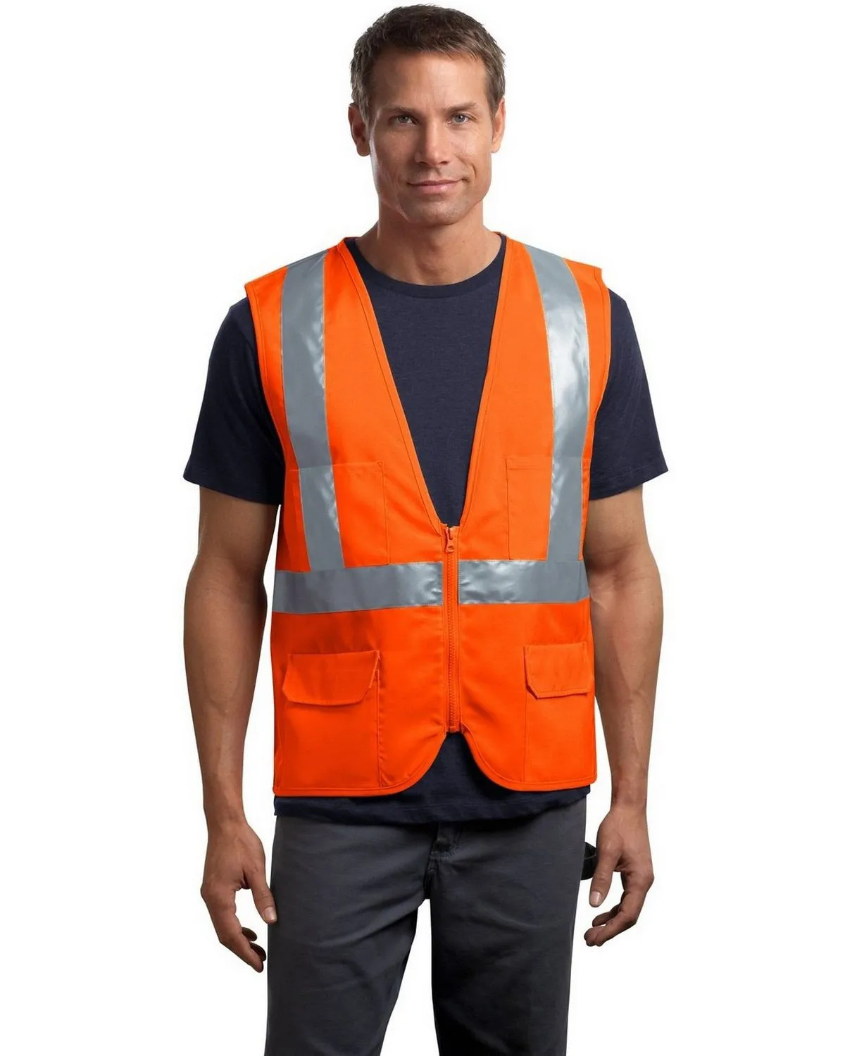 CSV405 Cornerstone Men's ANSI Class 2 Mesh Back Safety Vest