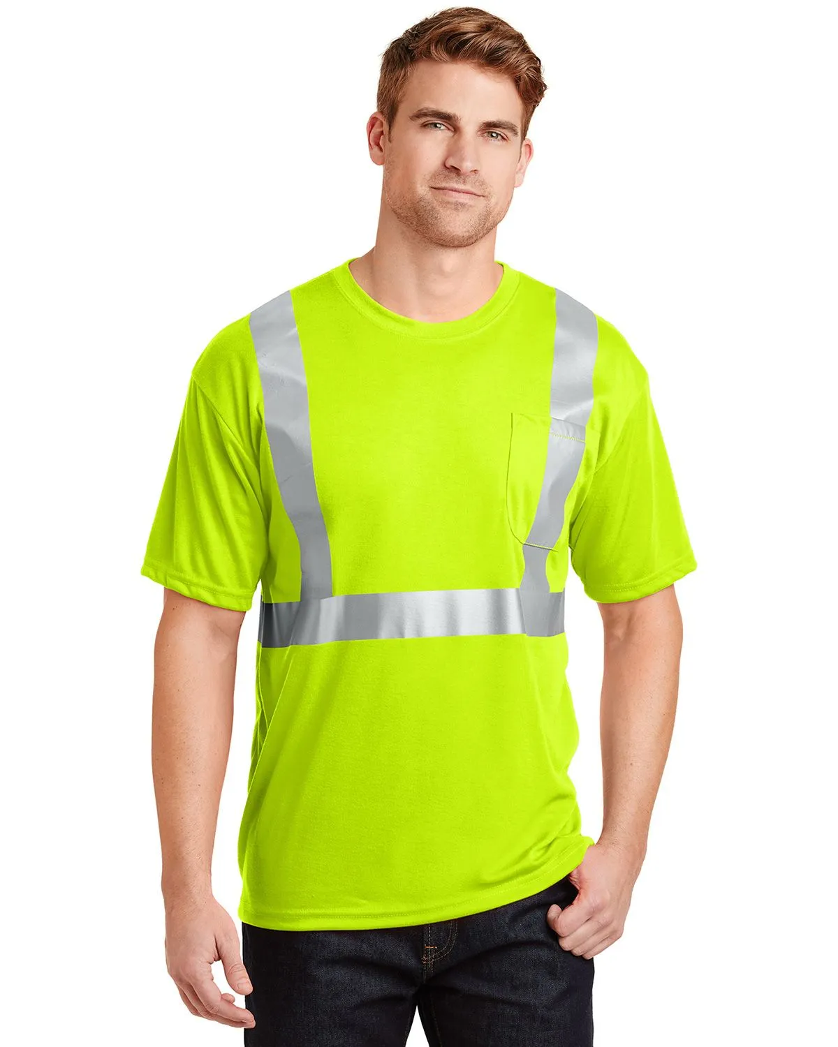 CS401 Cornerstone Men's ANSI Class 2 Safety T-Shirt